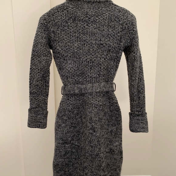 Wool Blend Long Duster Cardigan Coatigan - Picture 3 of 6